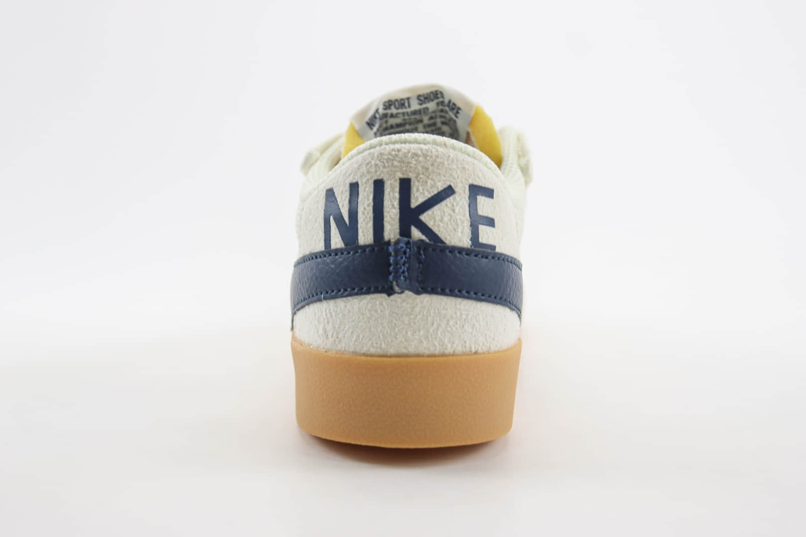 耐克Nike Blazer Low‘77 Jumbo纯原版本开拓者米白黑网面板鞋 莆田耐克货源 货号：DQ1470-107