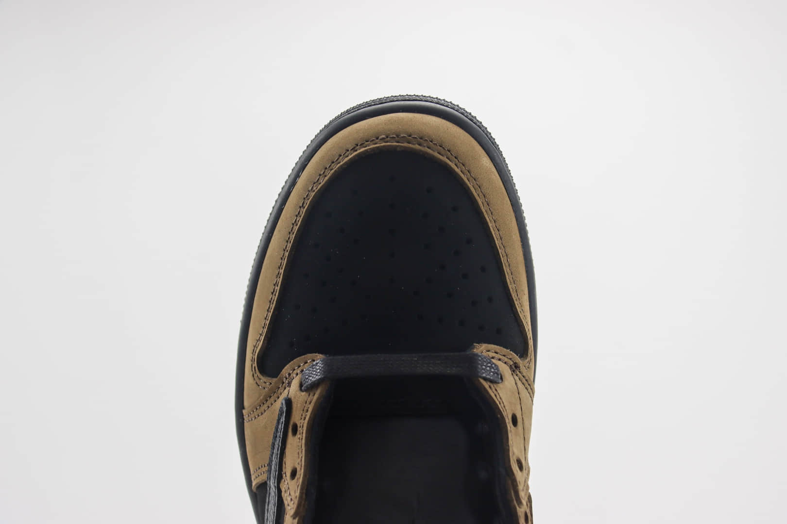 乔丹Travis Scott x Air Jordan 1 Low纯原版本低帮AJ1联名TS黑棕倒钩板鞋 莆田AJ货源 货号:DM7866-202