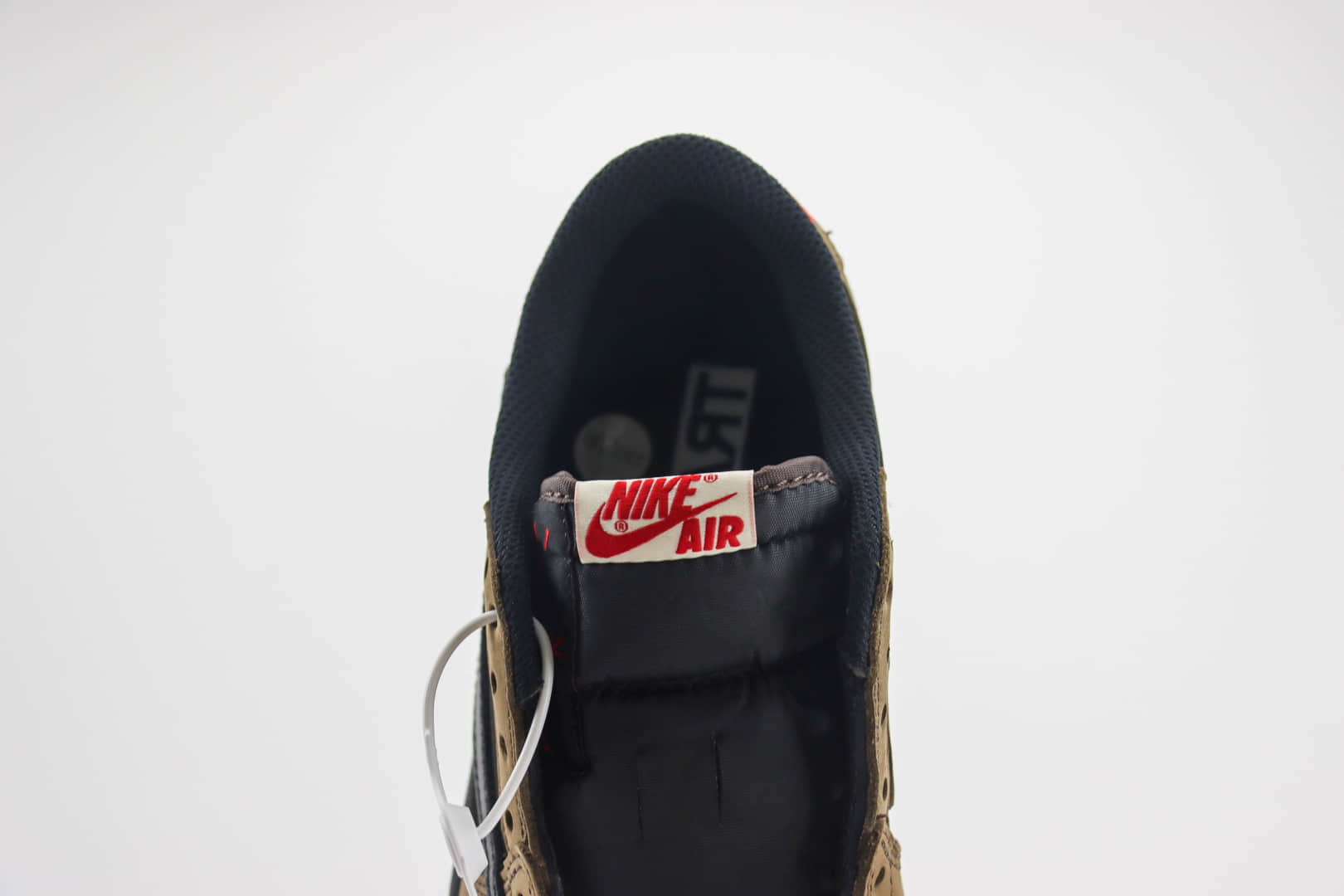 乔丹Travis Scott x Air Jordan 1 Low纯原版本低帮AJ1联名TS黑棕倒钩板鞋 莆田AJ货源 货号:DM7866-202