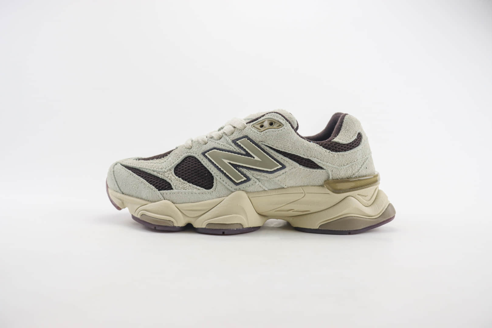 新百伦New Balance 9060纯原版本NB9060灰棕色复古老爹鞋 莆田新百伦代理 货号：U9060SYD
