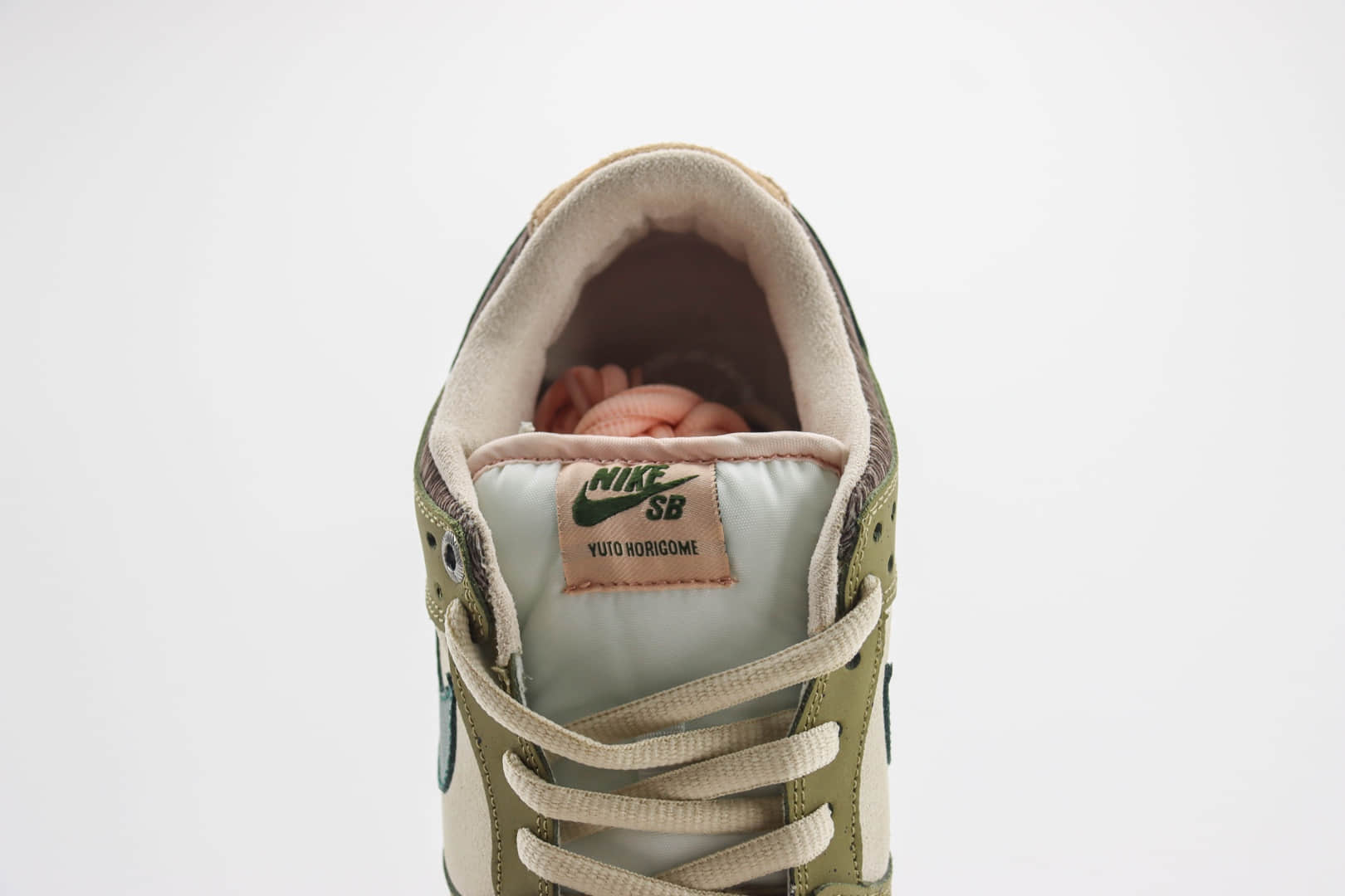 耐克Nike SB Dunk Low纯原版本低帮SB Dunk米绿羽毛滑板板鞋 莆田耐克工厂 货号:HF8022-300