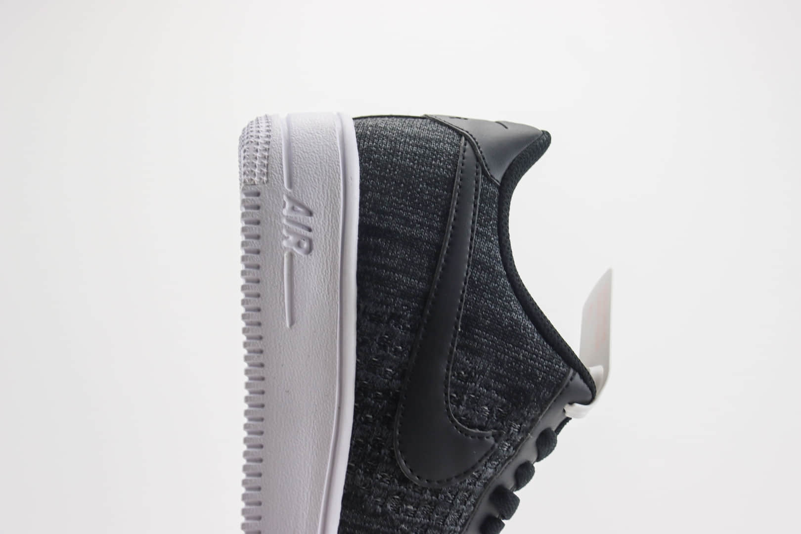 耐克Nike Air Force 1纯原版本空军一号AF1黑灰针织板鞋 莆田耐克工厂 货号：CI0051-300