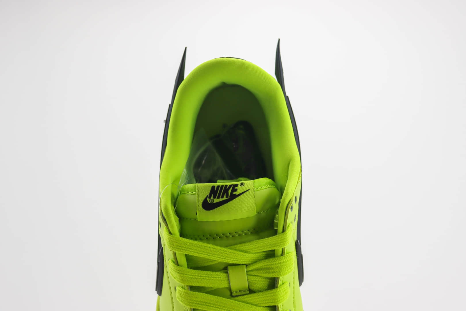 耐克Bape x AMBUSH x Nike SB Dunk Low纯原版本猿人头三方联名SB Dunk荧光绿立体飞钩板鞋 莆田耐克工厂 货号：XX2025-331