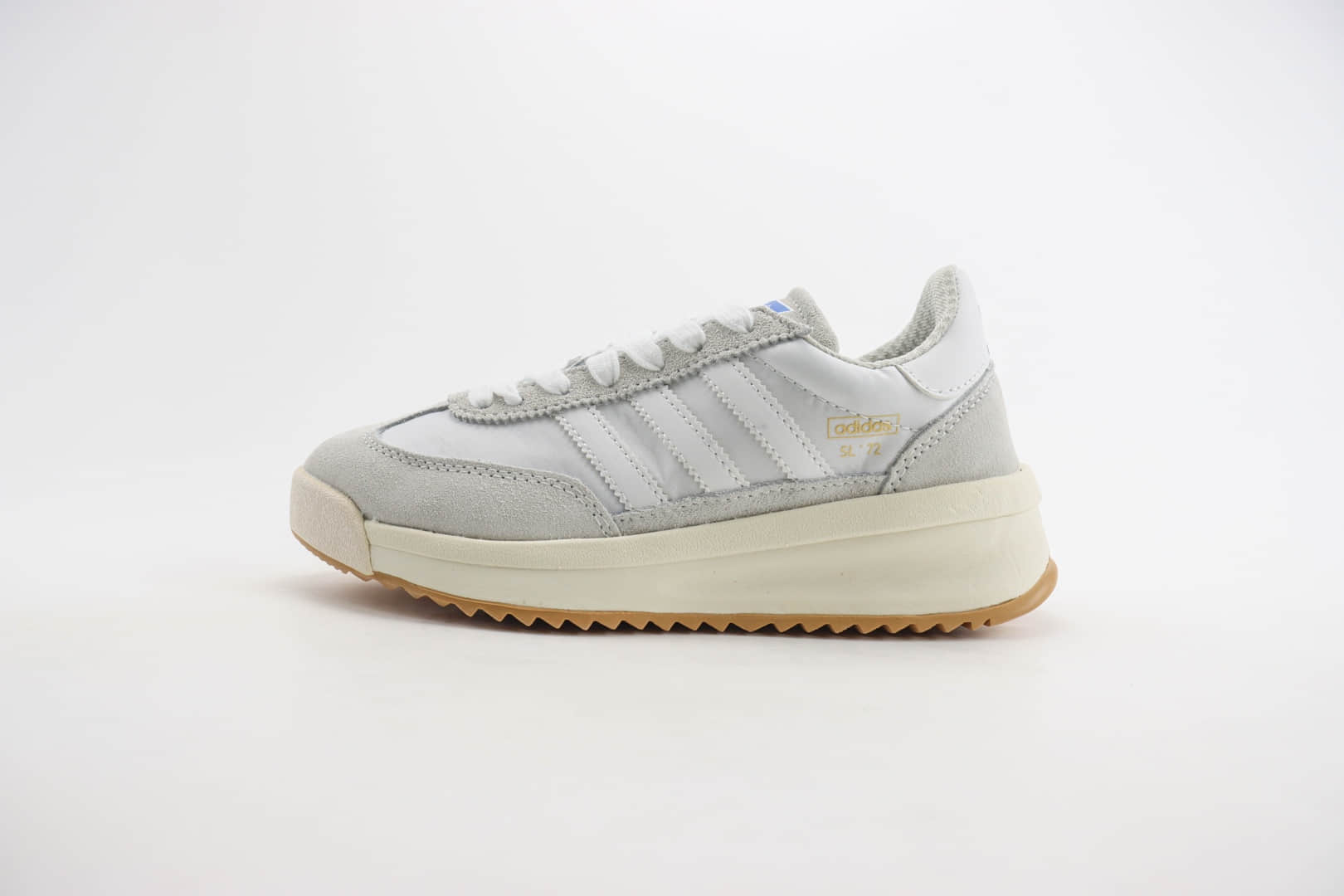 阿迪达斯adidas Originals SL 72 RTN纯原版本灰白色增高厚底板鞋 莆田阿迪达斯货源 货号：ID1031
