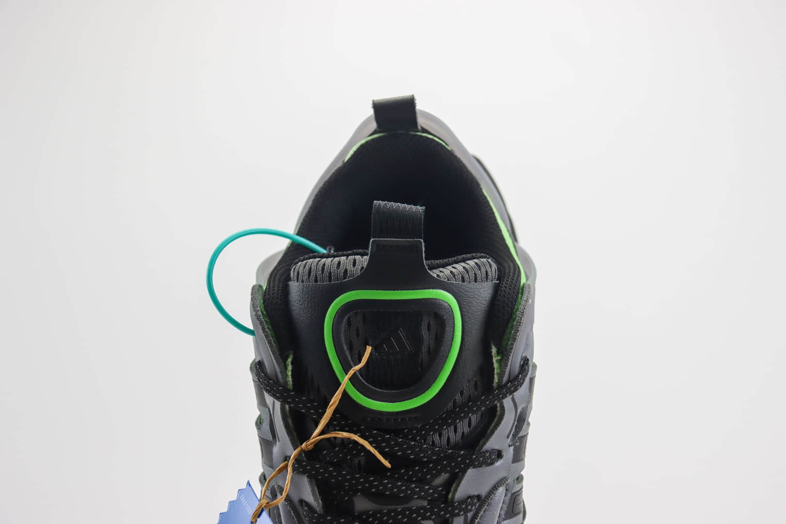 阿迪达斯adidas Vento XLG Runner Deluxe纯原版本灰黑绿科技感跑鞋 莆田阿迪达斯货源 货号：JP5764