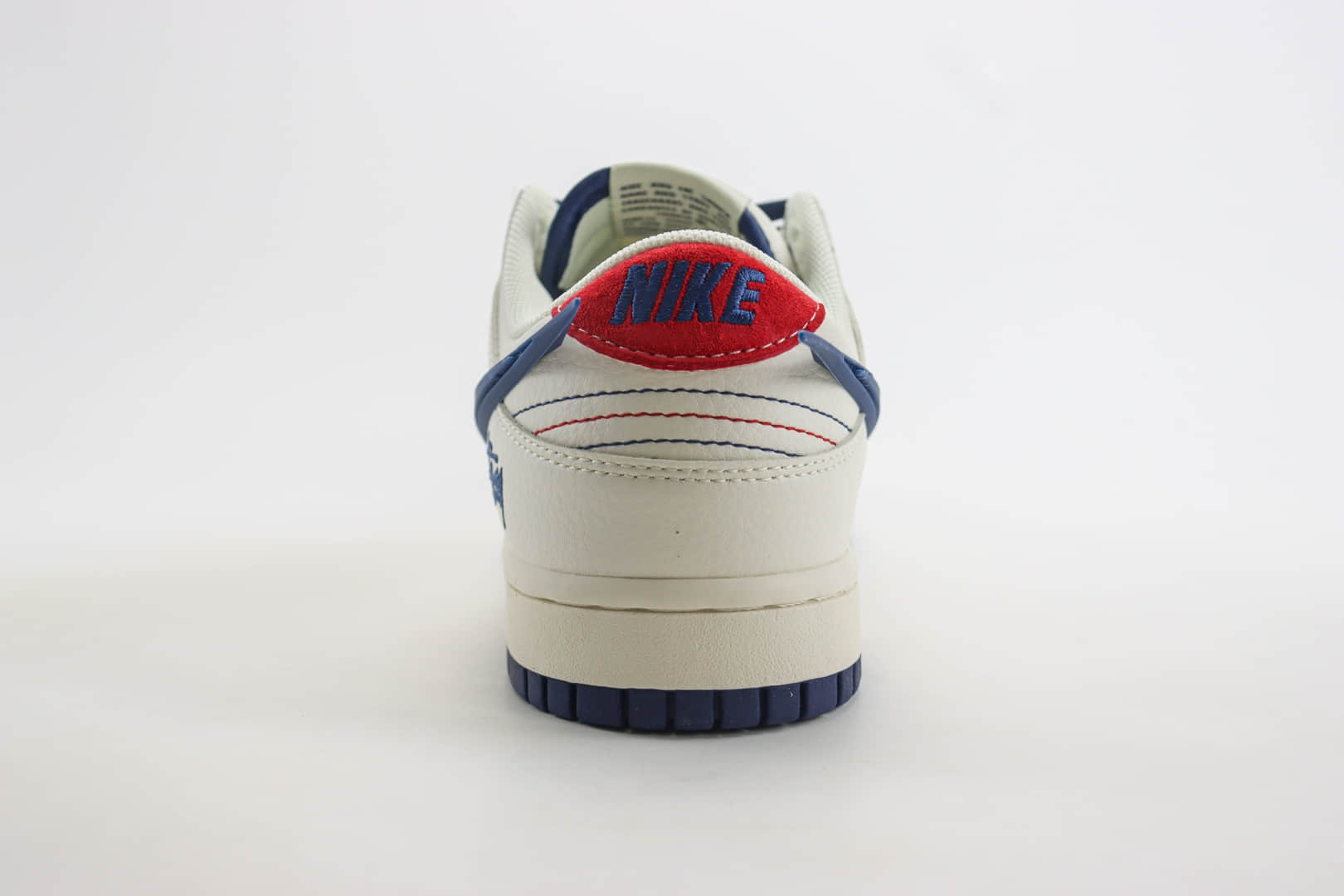 耐克Nike SB Dunk Low xStussy联名款低帮SB DUNK米白大蓝勾配色板鞋 莆田纯原DUNK板鞋 货号：XY1688-009