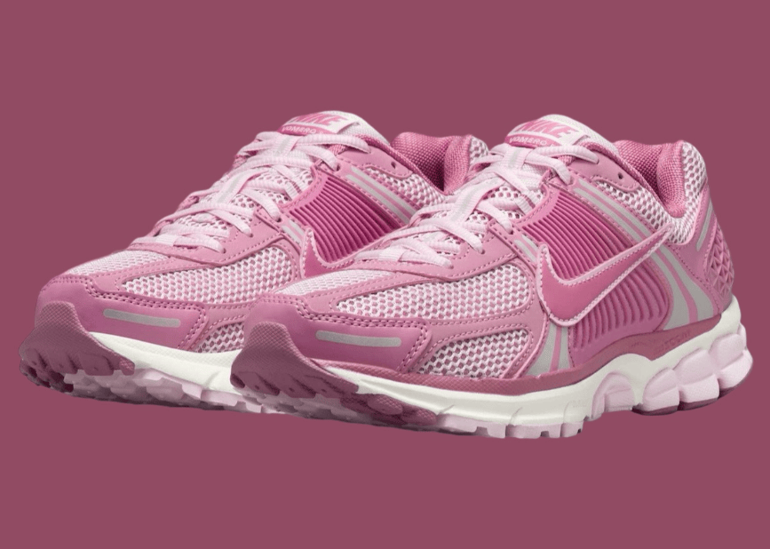 耐克复古跑鞋Zoom Vomero 5新配色曝光！甜美树莓粉！ 货号：FJ2028-600