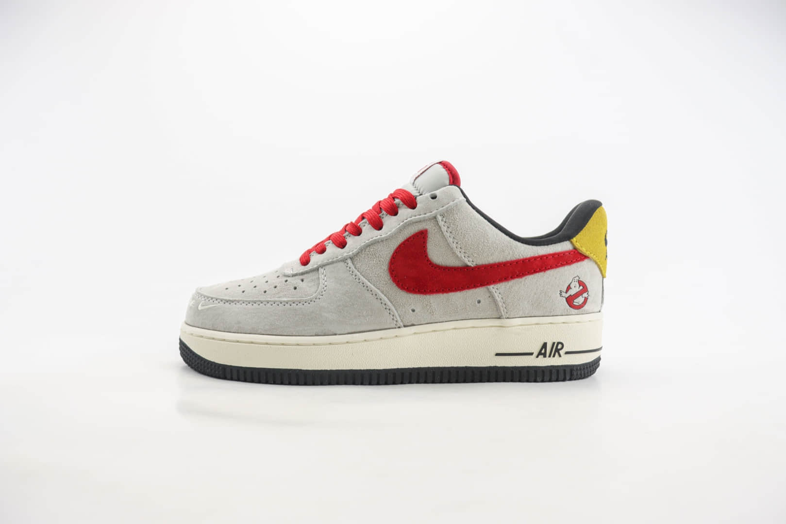 耐克Nike Air Force 1 Low纯原版本空军一号AF1麂皮灰红低帮板鞋 莆田天花板AF1 货号：KK1988-020
