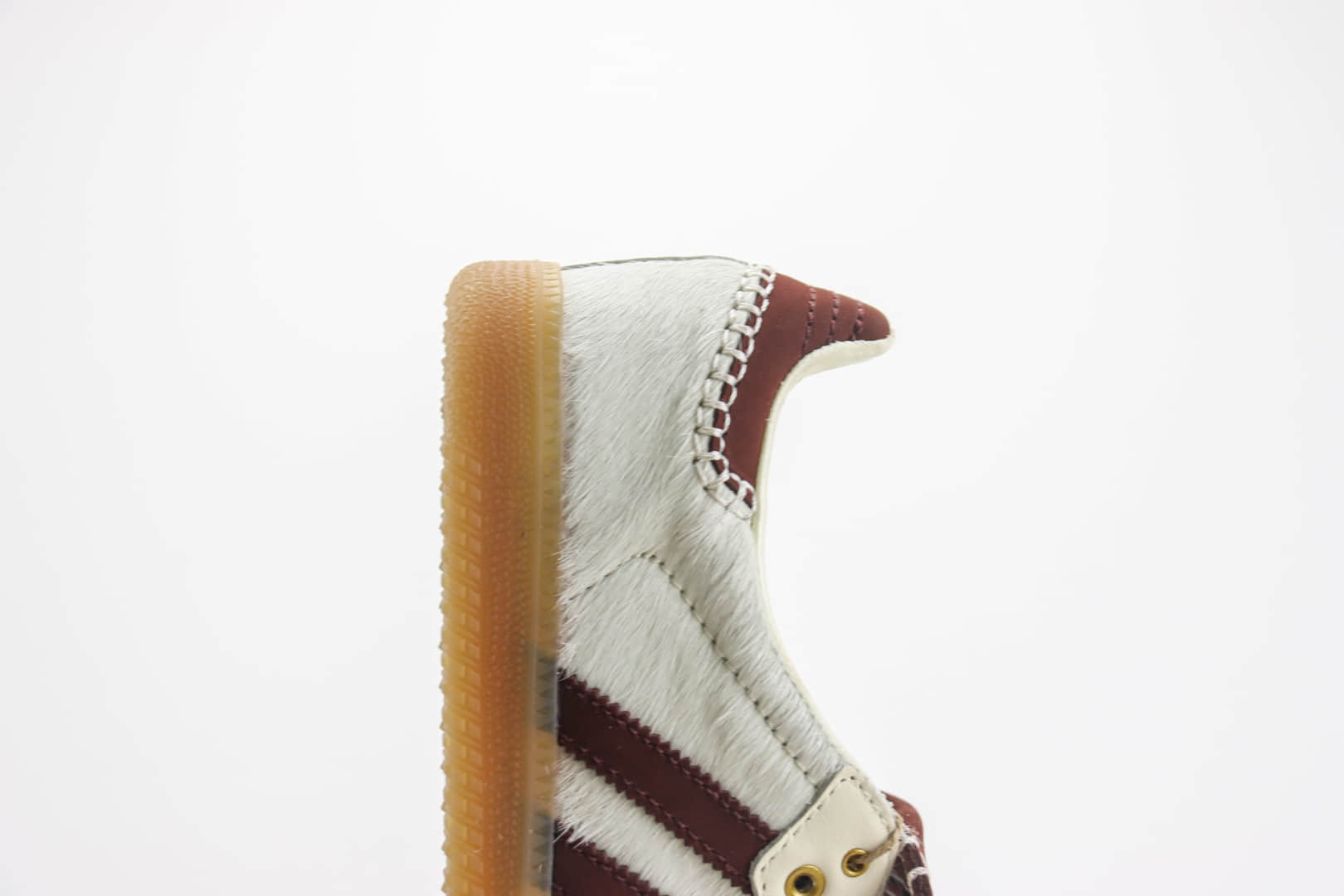 阿迪达斯Wales Bonner x adidas Originals Samba Classic纯原版本白红棕马毛桑巴德训鞋 莆田阿迪达斯货源 货号:IE0586