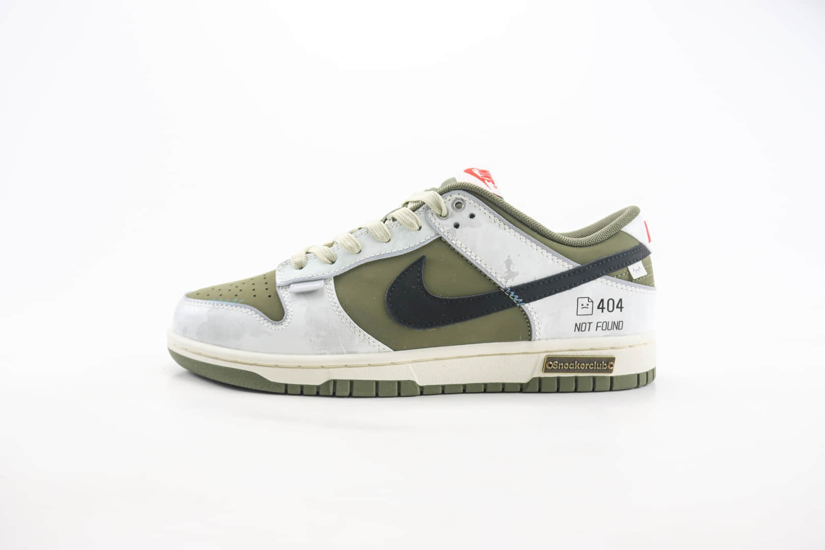 耐克Nike SB Dunk Low纯原版本低帮SB Dunk匿名玩家404军绿白黑休闲板鞋 莆田耐克货源 货号：GW1220-010