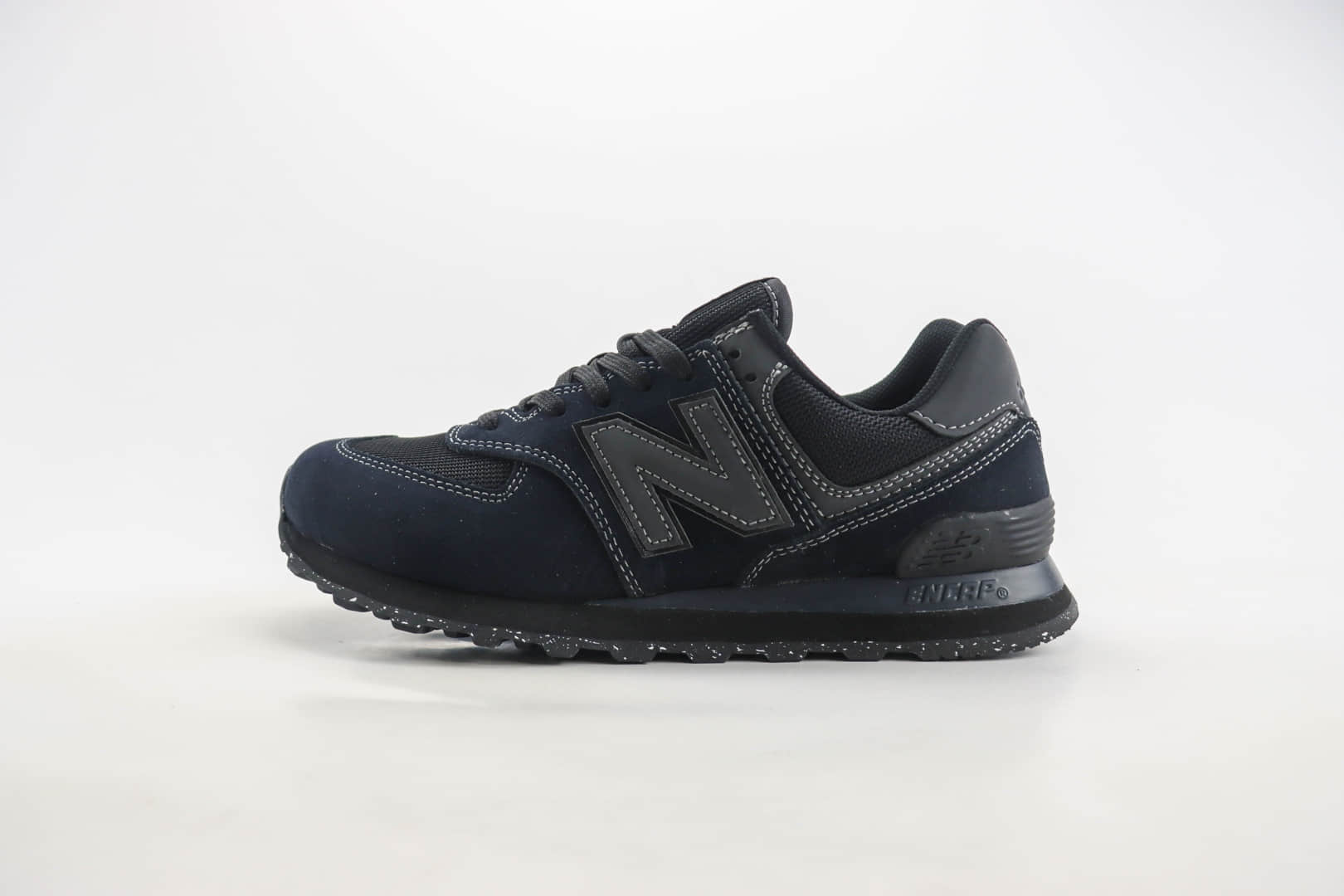 新百伦New Balance 574纯原版本NB574藏青色复古慢跑鞋 莆田新百伦工厂 货号：WL574EVE