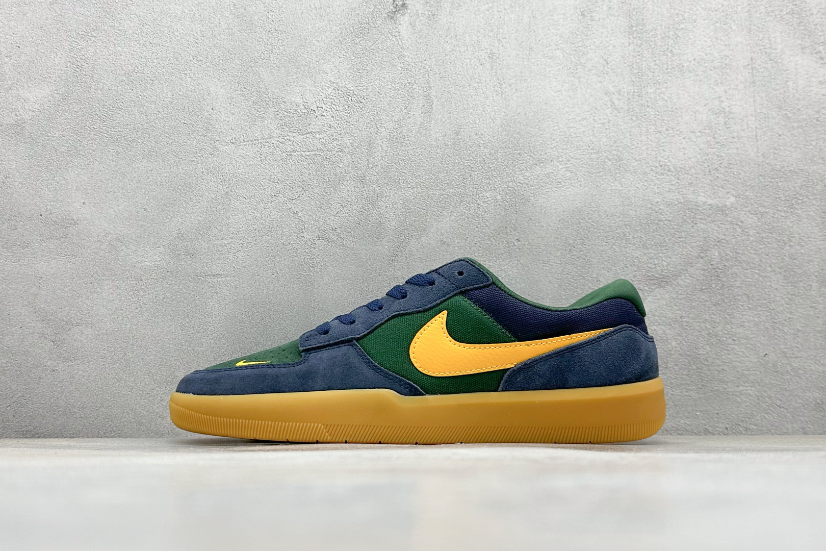 耐克Nike SB Force 58纯原版本蓝绿橙硫化板鞋 莆田耐克工厂 货号：DV5476-402