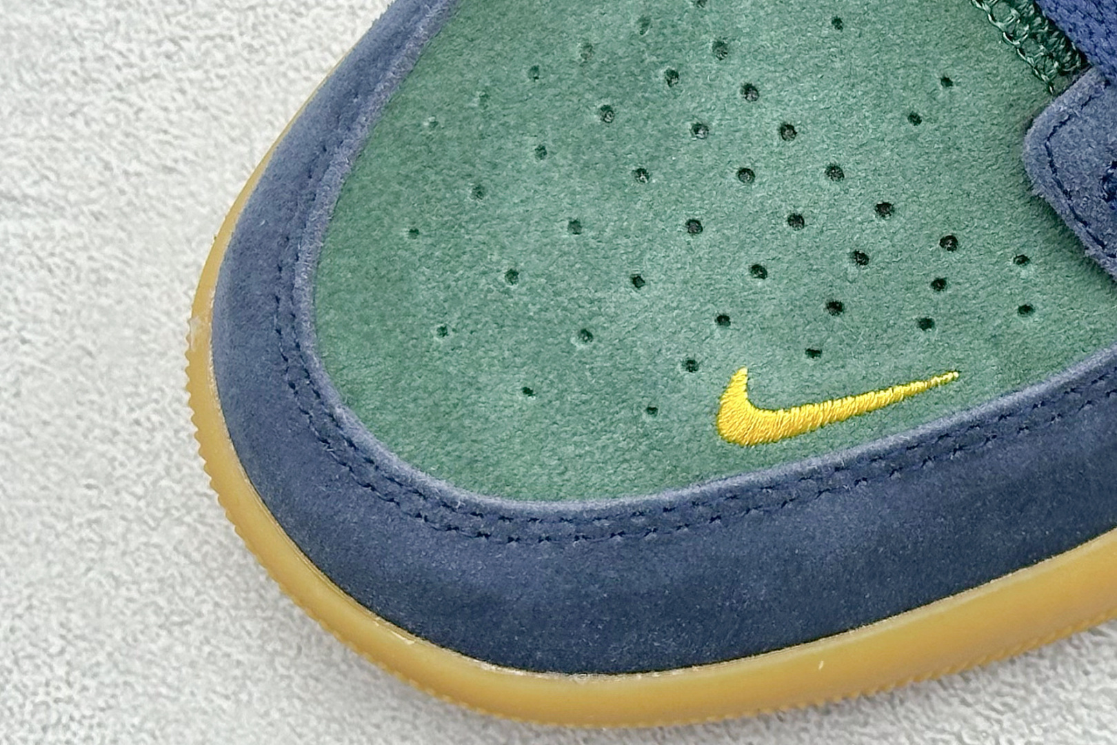 耐克Nike SB Force 58纯原版本蓝绿橙硫化板鞋 莆田耐克工厂 货号：DV5476-402