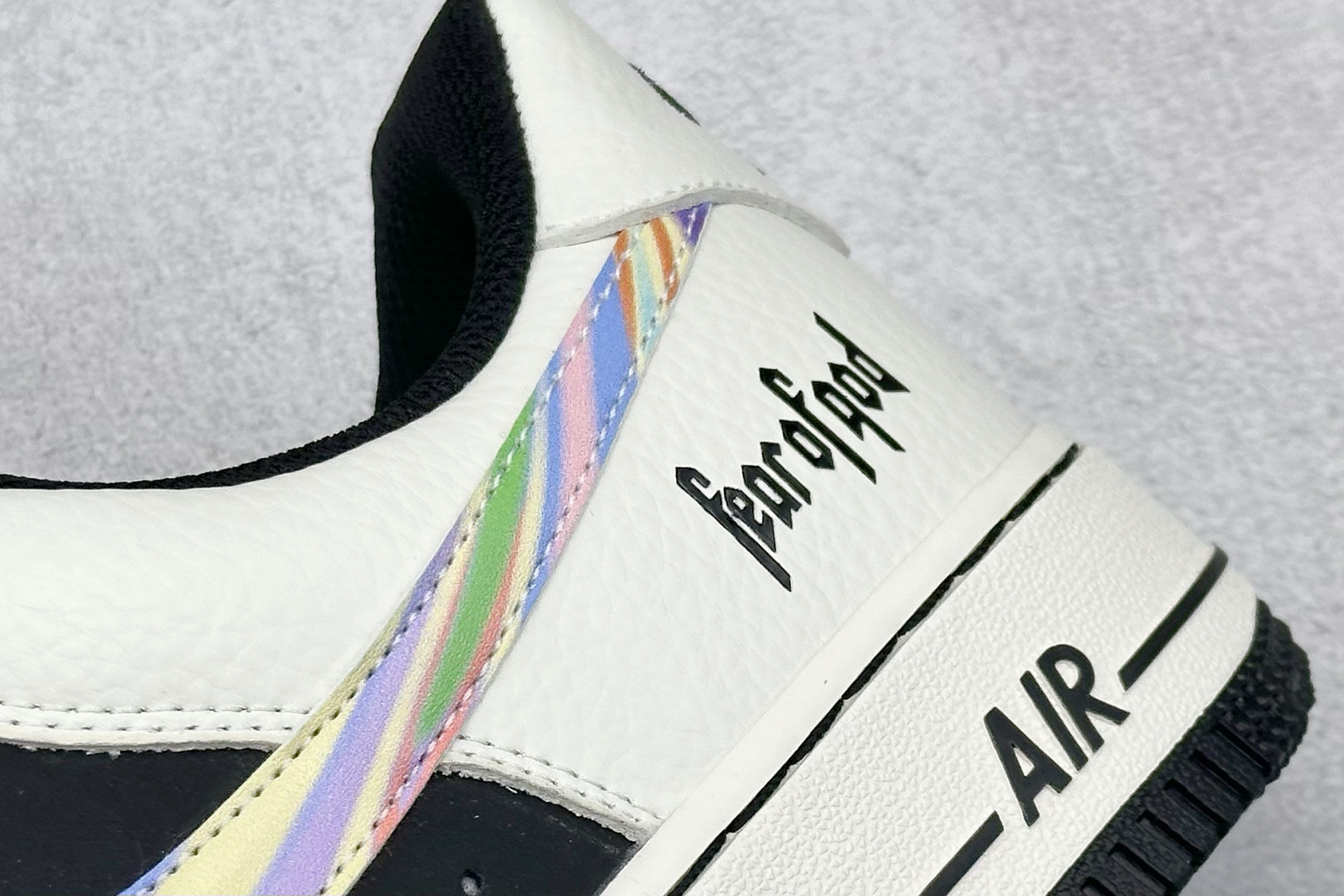 耐克FOD x Nike Air Force 1'07 Low纯原版本空军一号AF1白灰黑七彩镭射钩板鞋 莆田耐克货源 货号:LW9279-011