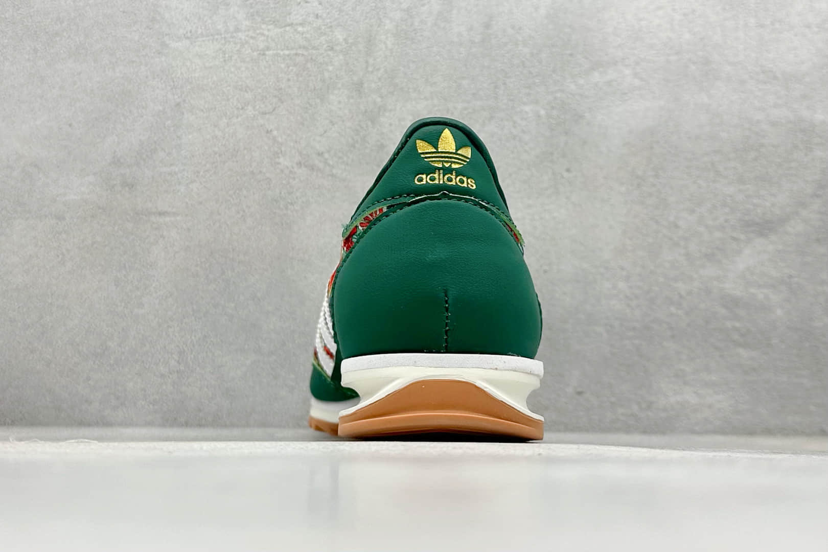 阿迪达斯adidas Original SL72 OG纯原版本深绿花卉德训复古板鞋 莆田复刻鞋货源 货号:JH7226