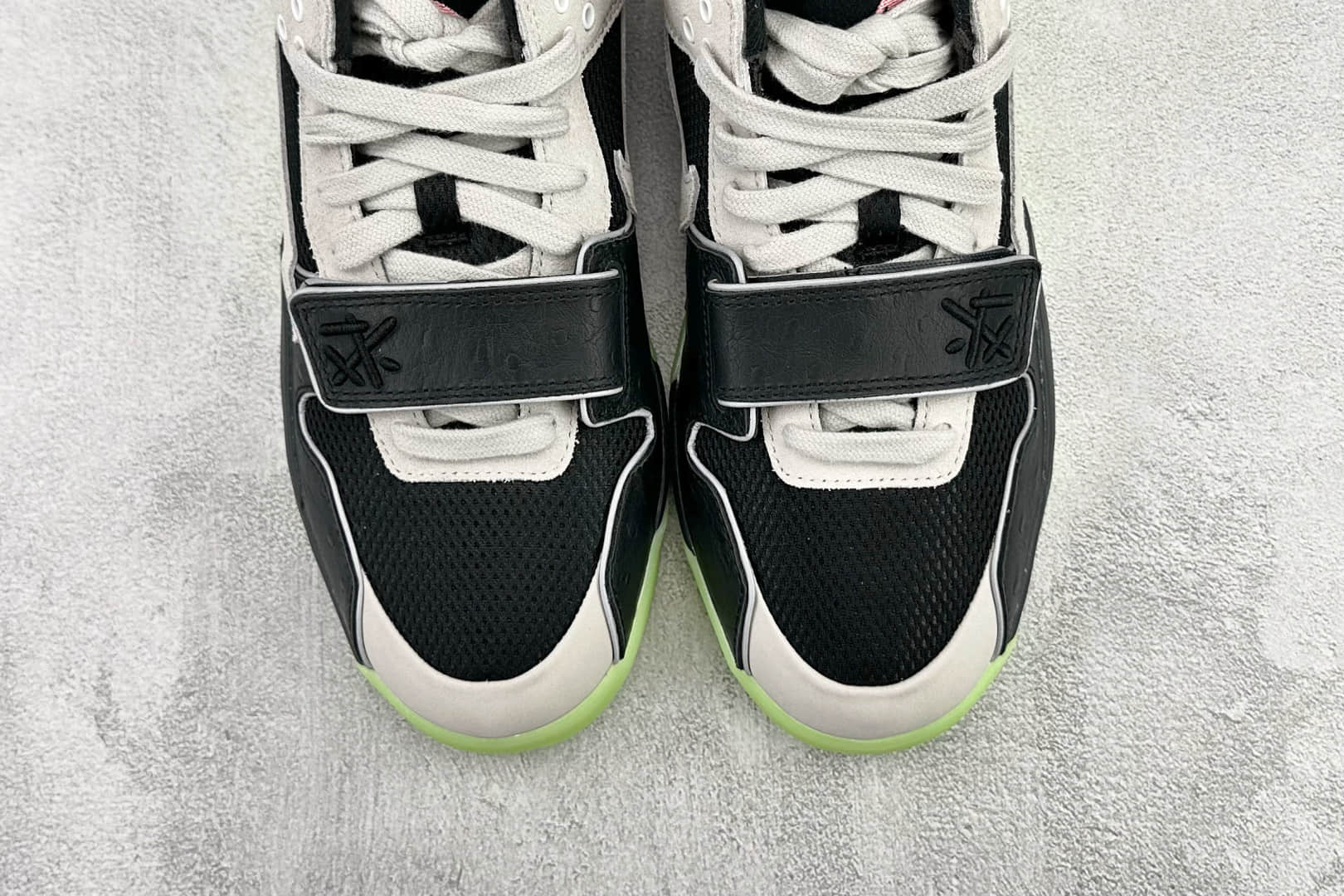 乔丹Travis Scott x Air Jordan Jumpman Jack纯原版本TS联名AJ黑绿色倒钩篮球鞋 莆田AJ货源 货号：IH7971-001