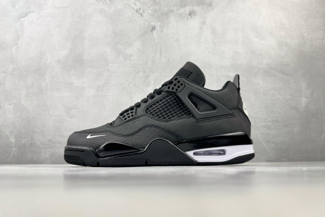 乔丹Nigel Sylvester x Jordan Air Jordan 4 Retro OG SP AJ4黑色低帮男子文化篮球鞋纯原版本 货号：HF4340-001