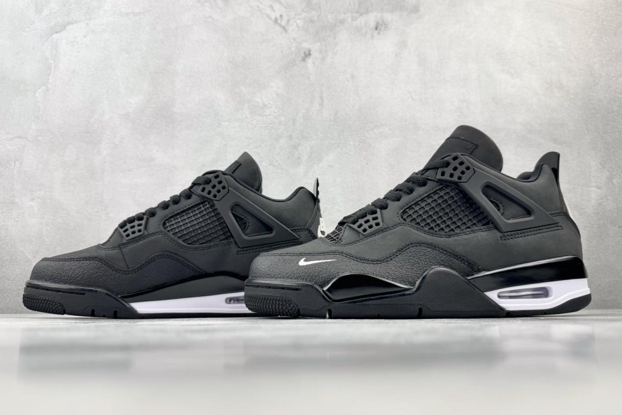 乔丹Nigel Sylvester x Jordan Air Jordan 4 Retro OG SP AJ4黑色低帮男子文化篮球鞋纯原版本 货号：HF4340-001