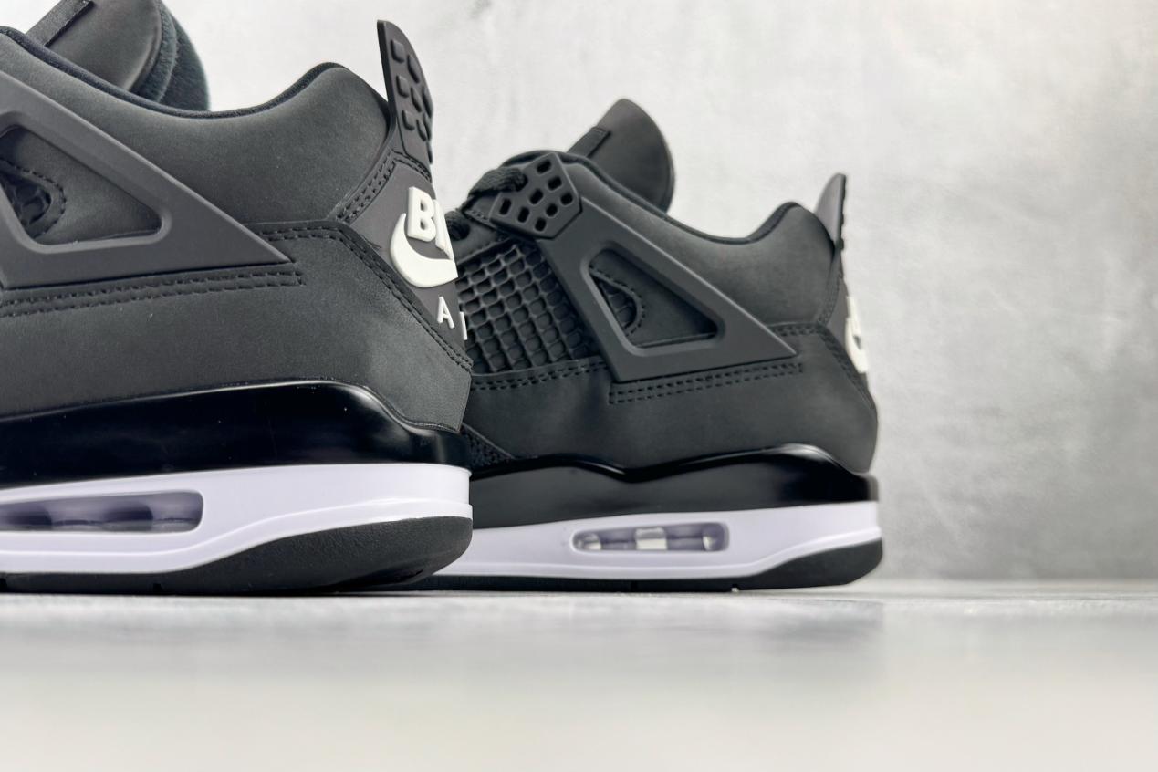 乔丹Nigel Sylvester x Jordan Air Jordan 4 Retro OG SP AJ4黑色低帮男子文化篮球鞋纯原版本 货号：HF4340-001