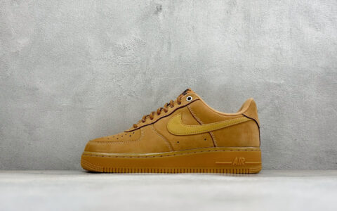耐克Nike Air Force 1'07 WB AF1 小麦色 空军一号低帮板鞋 纯原版本 货号：CJ9179-200