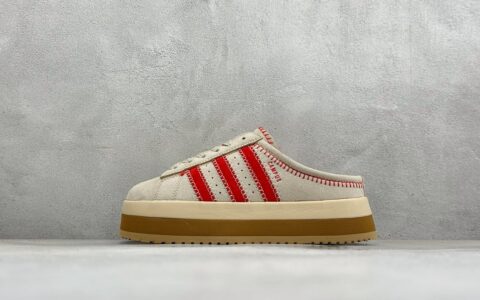 阿迪达斯 Adidas CAMPUS 00s WTR LO W 阿迪系列面包风经典复古低帮百搭休闲半拖 米银橙纯原版本 货号：IH1812