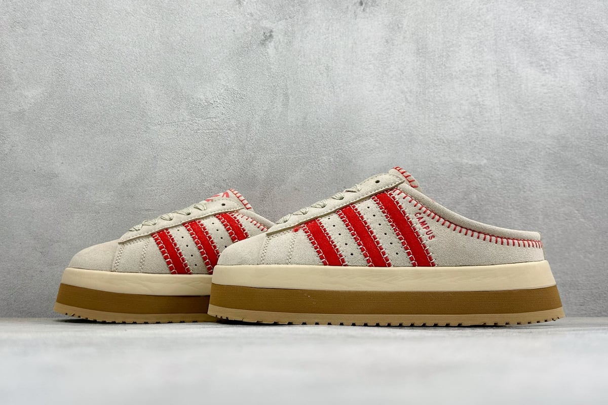 阿迪达斯 Adidas CAMPUS 00s WTR LO W 阿迪系列面包风经典复古低帮百搭休闲半拖-实拍图5