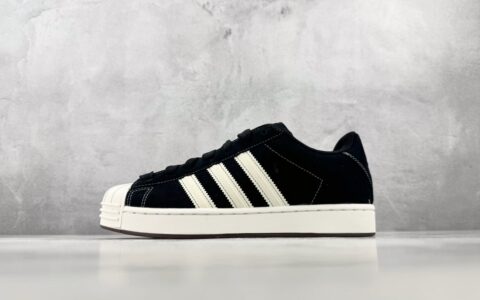 阿迪达斯 Adidas originals Superstar ST 黑白 白银橙 纯原版本 货号：IH6693