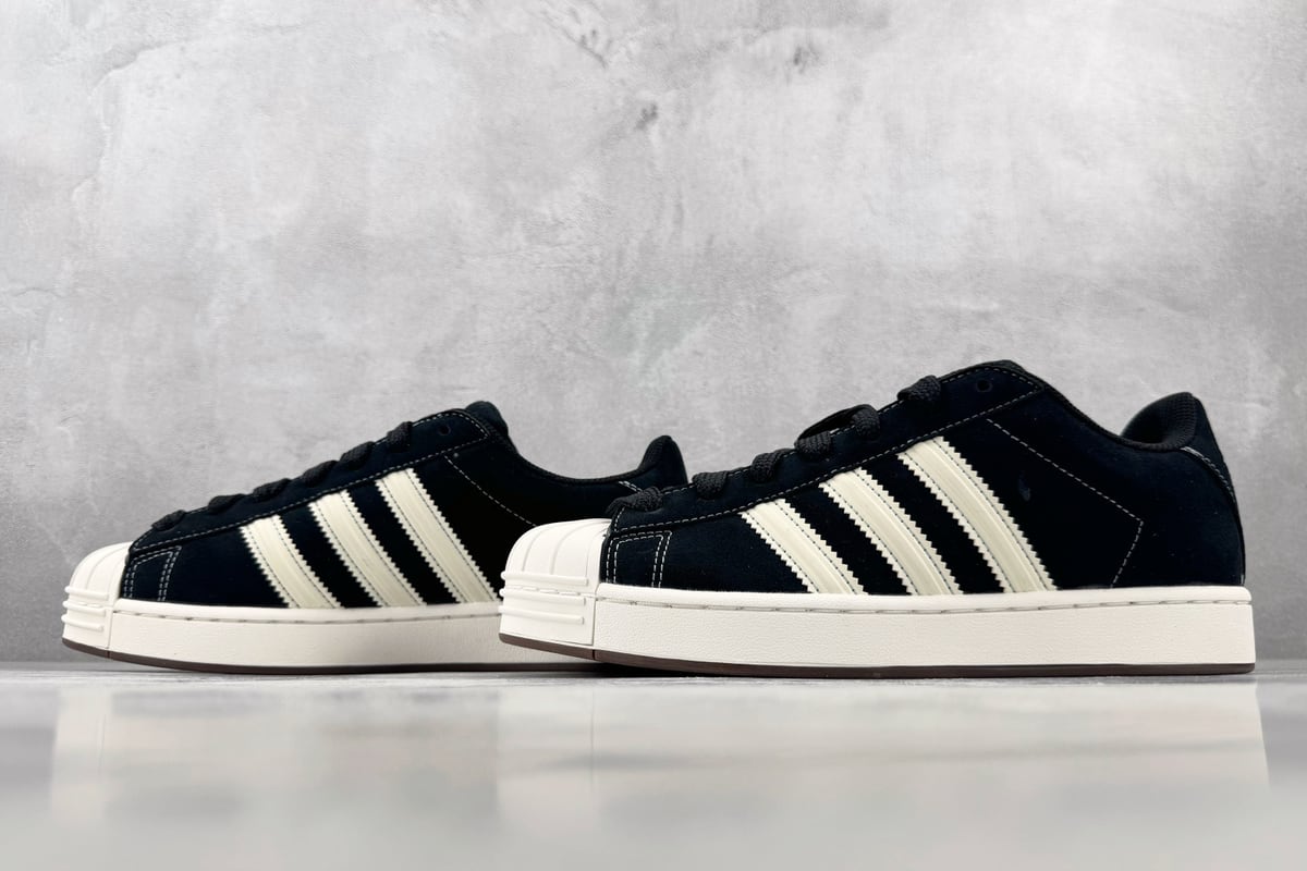 阿迪达斯 Adidas originals Superstar ST 黑白-实拍图5