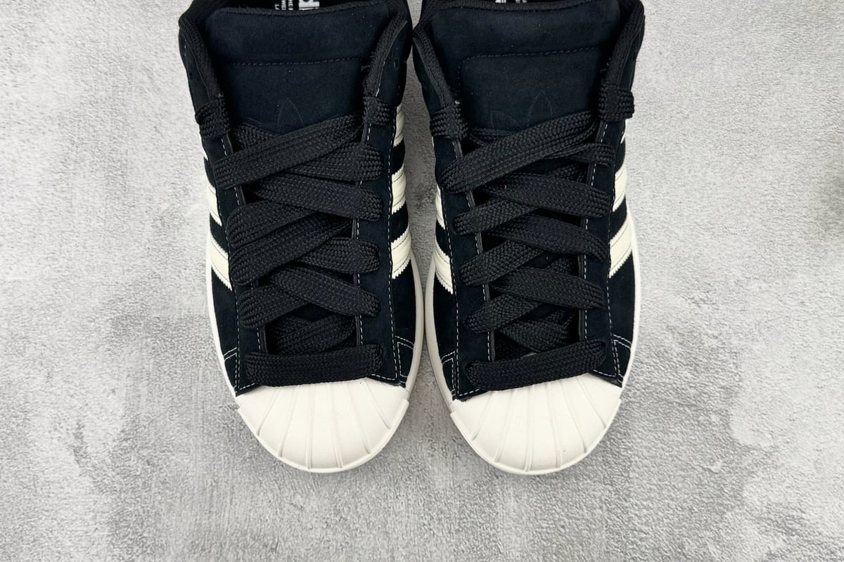 阿迪达斯 Adidas originals Superstar ST 黑白-实拍图7