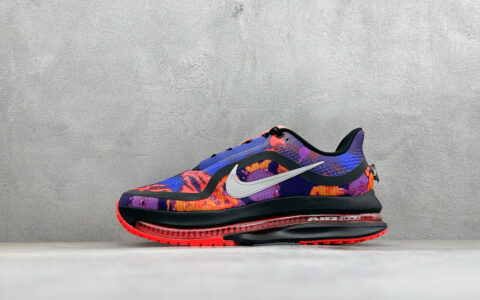 耐克 Nike Air Zoom Pegasus Premium 耐克紫蓝橙网面全掌气垫缓震跑鞋 纯原版本 货号：IM6779-635