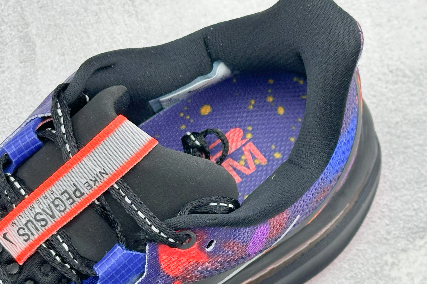 耐克 Nike Air Zoom Pegasus Premium 耐克紫蓝橙网面全掌气垫缓震跑鞋-实拍图8