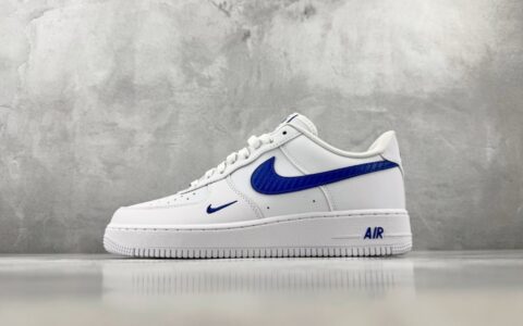 口碑之作 Nike Air Force 1 Game Royal 白蓝 银蓝黑纯原版本 货号：IV5732-100