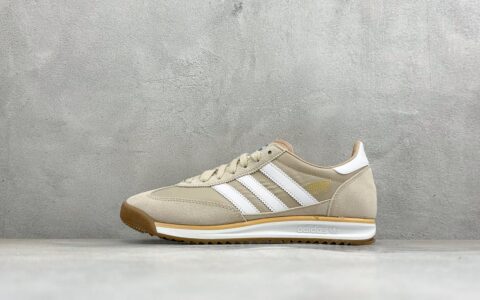 阿迪达斯 Adidas Originals SL 72 RS 休闲防滑耐磨低帮板鞋 米银橙纯原版本 货号：JQ9554