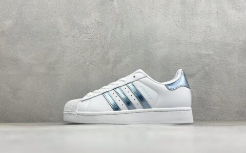 阿迪达斯 Adidas Originals Superstar 2 贝壳头板鞋 白银蓝 纯原版本 货号：LA7739