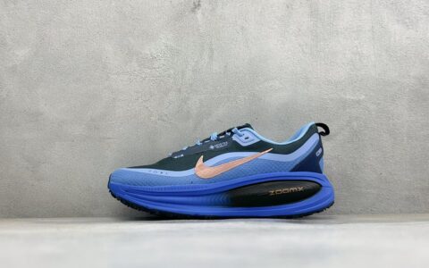 耐克Nike Zoom VOMERO 18 网面透气轻量跑鞋银蓝黑纯原版本 货号：HQE98-003