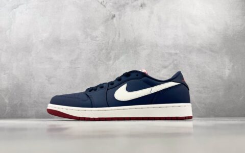 乔丹Air Jordan 1 RETRO LOW OG 蓝白纯原版本 货号：IX8478-410