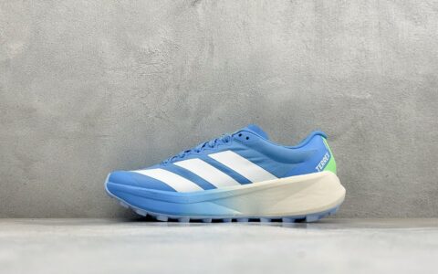 阿迪达斯Adidas Terrex Agravic 4 阿迪达斯白银蓝系带缓震轻质舒适百搭低帮马拉松运动跑步鞋纯原版本 货号：KJ1292
