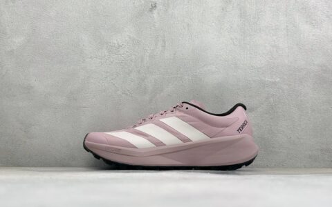 阿迪达斯Adidas Terrex Agravic 4 阿迪达斯银红粉系带缓震轻质舒适百搭低帮马拉松运动跑步鞋纯原版本 货号：KJ8881