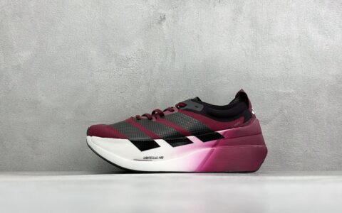 阿迪达斯Adidas Adizero DROPSET ELITE 阿迪超轻透气缓震跑鞋黑白彩纯原版本 货号：LA6219