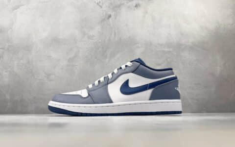 乔丹Air Jordan 1 Low 海军蓝白纯原版本 货号：553558-414