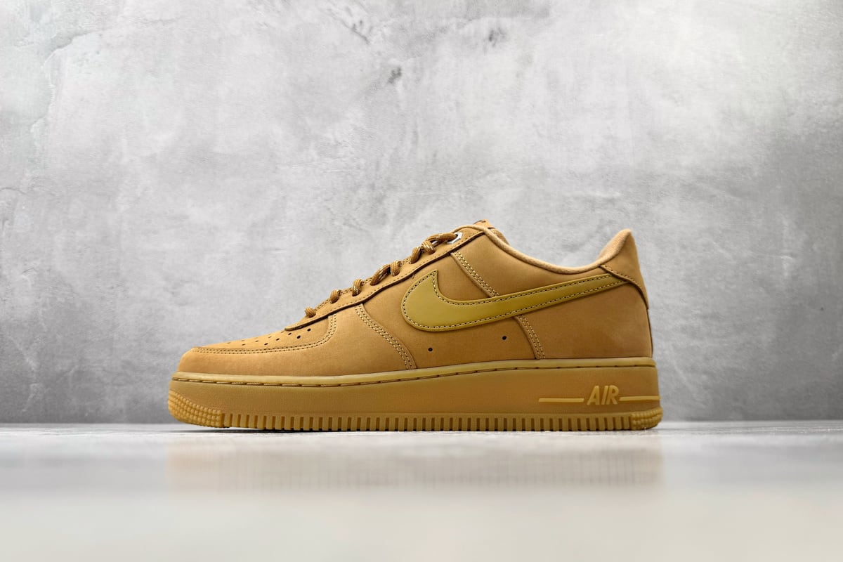耐克 Nike Air Force 1 07 LV8 Workboot 小麦色 棕橙 正面实拍图