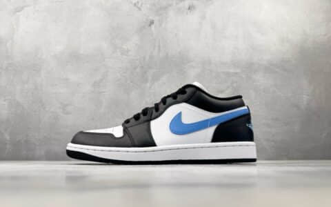乔丹Air Jordan 1 low "university blue" 黑白蓝纯原版本 货号：DC0774-041
