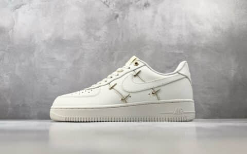 耐克Nike Air Force 1 Mini Gold 白金纯原版本 货号：FV3654-111