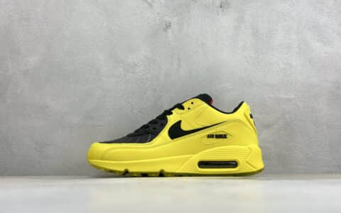 耐克Nike Air Max 90 复古气垫跑鞋黄黑纯原版本 货号：HJ0624-758
