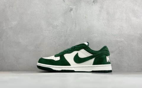 耐克Nike Big Low 简约百搭減震耐磨低帮板鞋白绿纯原版本 货号：IO4224-100