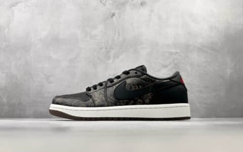 乔丹Air Jordan 1 OG LS "Laser" 黑红白纯原版本 货号：IV6750-001