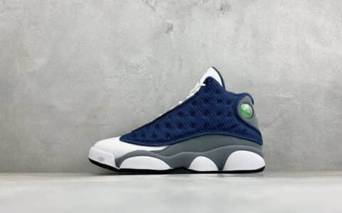 乔丹Air Jordan JordanAir 13 Retro "Flint Grey" 百搭潮搭GS 海军蓝白纯原版本 货号：IW3808-400