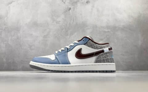 乔丹Air Jordan 1 白蓝褐色纯原版本 货号：IZ6154-121