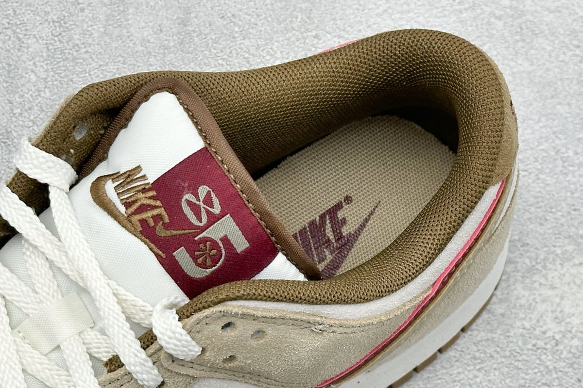 耐克 Nike Dunk Low 85双勾系列 SB低帮运动休闲板鞋 米棕 上脚实拍图
