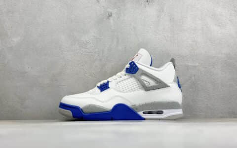 乔丹Air Jordan 4 Retro 白蓝黑纯原版本 货号：JJ9189-101